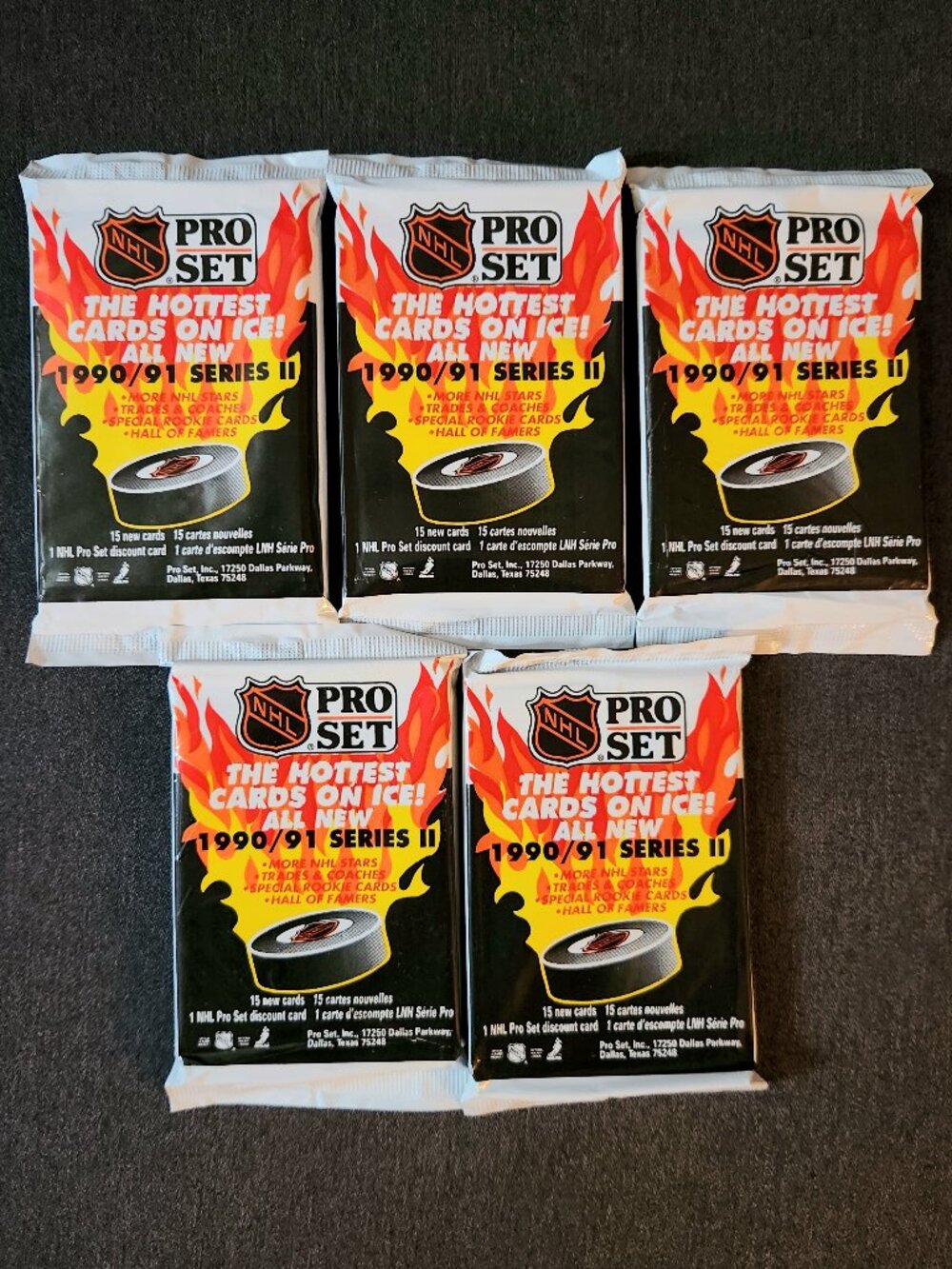 NHL Pro Set Sealed Packs Vintage Hockey Cards | 1990-1991 Series II